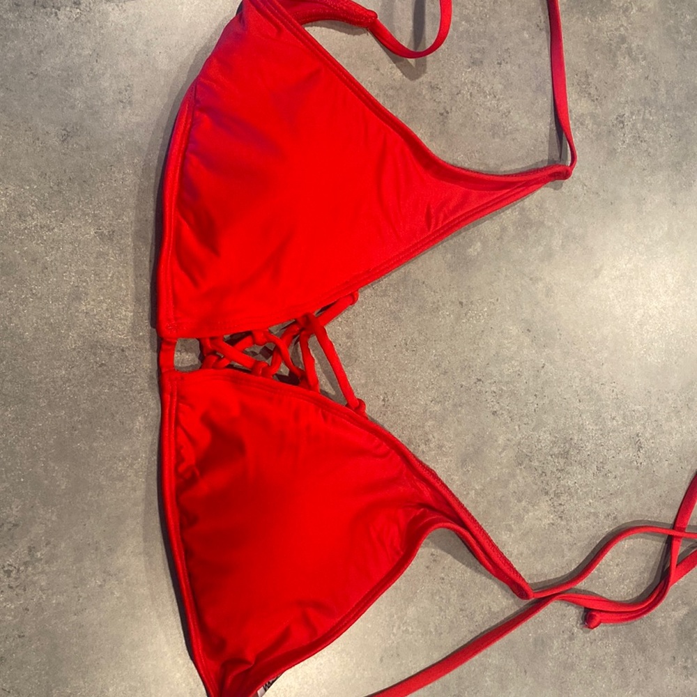 Red swimsuit
